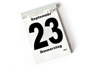 23. September 2021