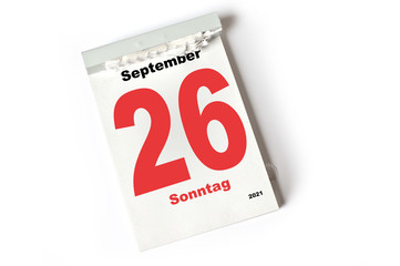 26. September 2021
