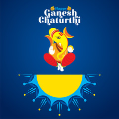 creative ganesh chaturthi festival poster design