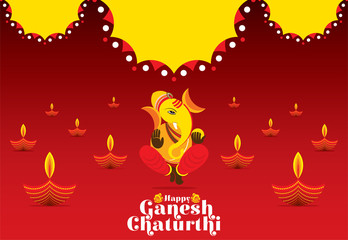 creative ganesh chaturthi festival poster design