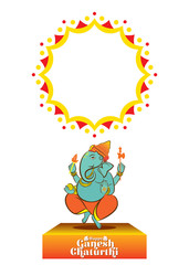 creative ganesh chaturthi festival poster design