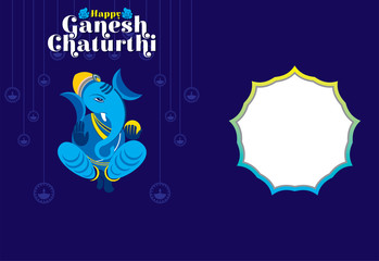 creative ganesh chaturthi festival poster design