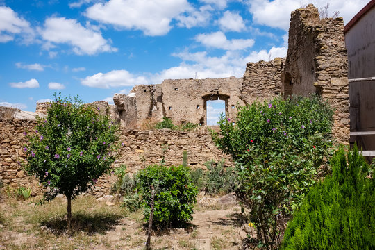 Ruins of Pomarico castle. Basilicata, Italy