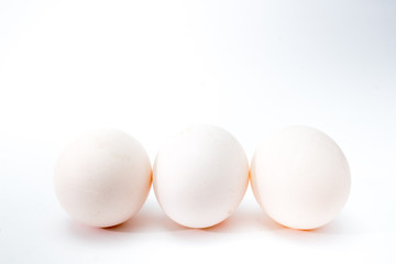 eggs isolated on white background