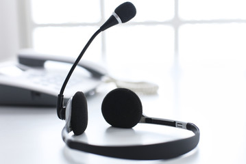 Communication support, call center and customer service help de