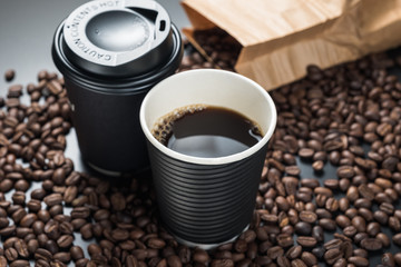 Black Coffee in Biogradable Cup