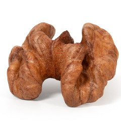 Nut kernel on white background