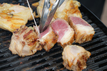 バーベキューの肉のイメージ