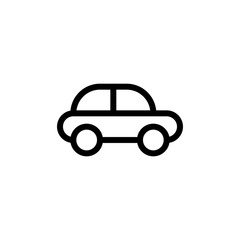 flat line car icon symbol sign, logo template, vector, eps 10