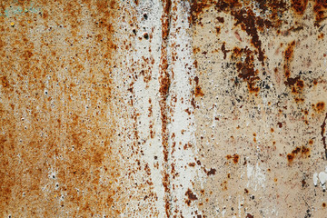 Rusty metal surface with scratches abstract texture