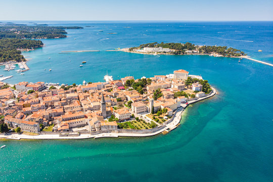 Croatia porec drone photography adriatic blue water