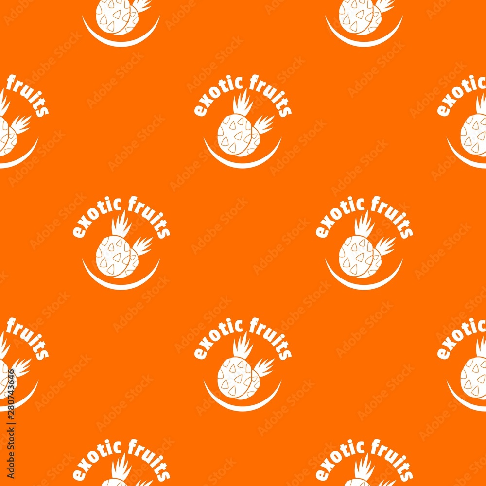 Wall mural Exotic fruits pattern vector orange for any web design best - Wall murals