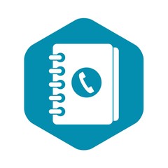 Address book icon. Simple illustration of address book vector icon for web