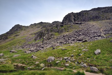Mountain climbers on Great Napes