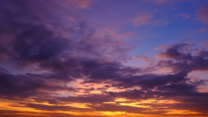 Obraz premium Beautiful sky with clouds background, Sky with clouds weather nature cloud blue, Blue sky with clouds and sun, Clouds At Sunrise.