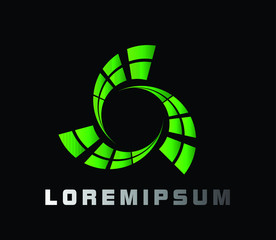 abstract circle logo icon