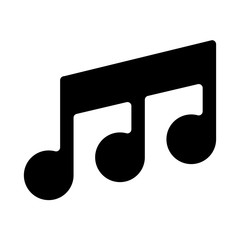 note icon black on white background vector