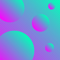 trendy gradient abstract geometric composition. vector design template