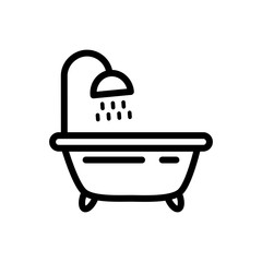 bathroom collection icon flat design 