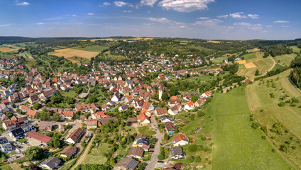 Drohnenfoto von Gültlingen, Wildberg