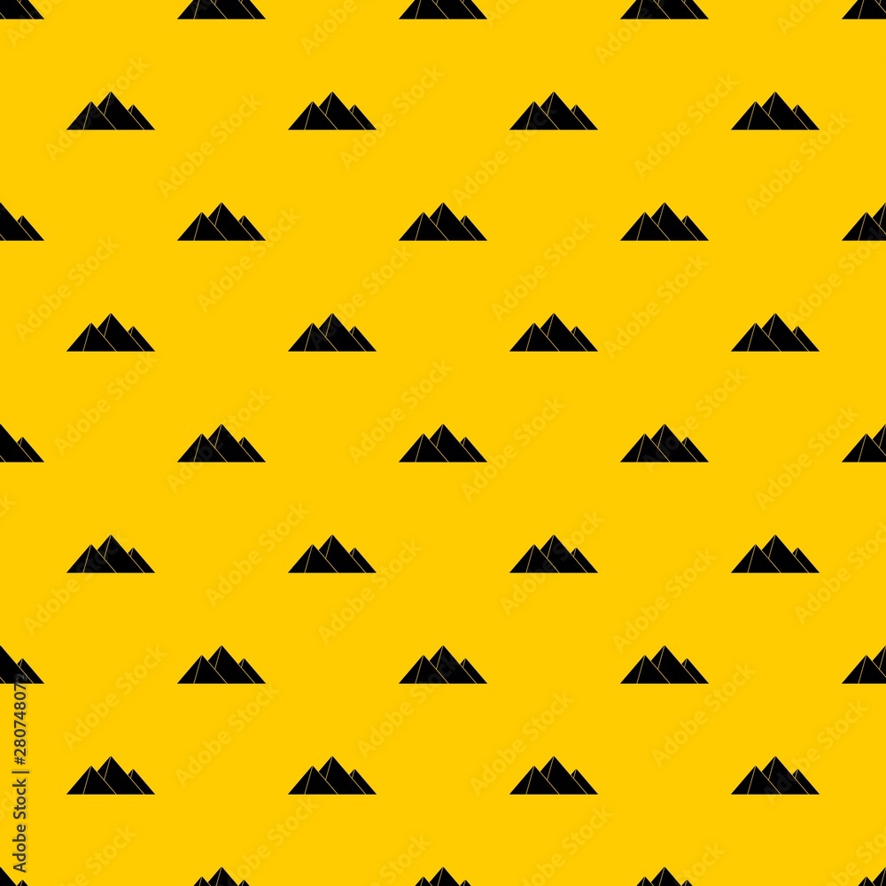 Aufkleber pyramids pattern seamless vector repeat geometric yellow for any design