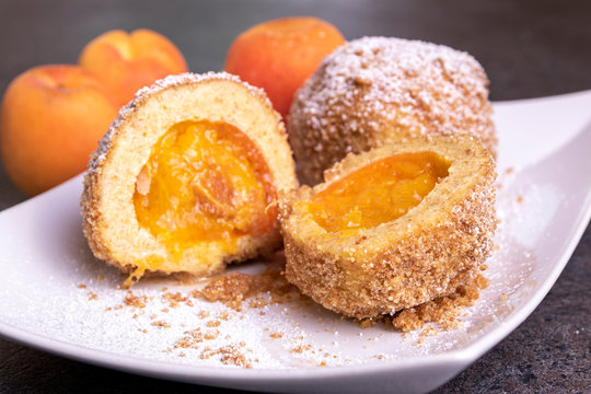 sweet dumplings filled with apricots