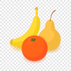 Fruit icon. Cartoon isometric illustration of fruit vector icon for web