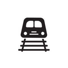 flat line train icon symbol sign, logo template, vector, eps 10