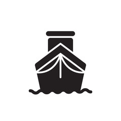 flat glyph ship cargo icon symbol sign, logo template, vector, eps 10