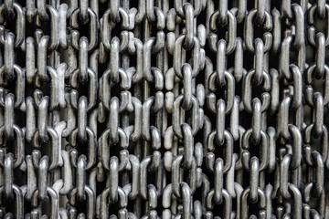 Metail chains background