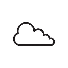 cloudy icon vector flat design