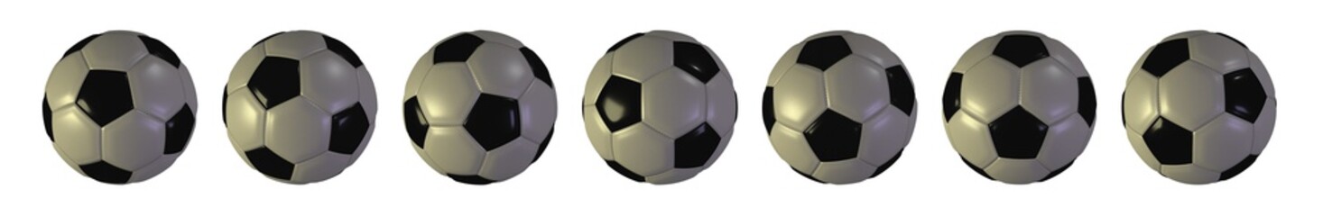 Soccer Ball Various Positions