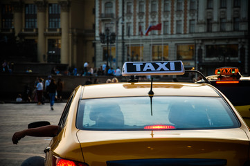 taxi in the city