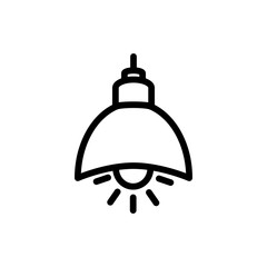 hanging lamp icon vector trendy flat design