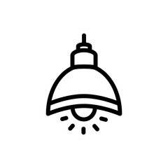 Obraz premium hanging lamp icon vector trendy flat design