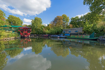 Fototapeta premium The characteristic Regent's Canal near Camden Town, London, England.