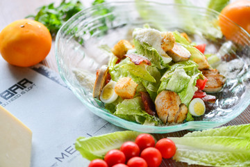 fresh salad with vegetables