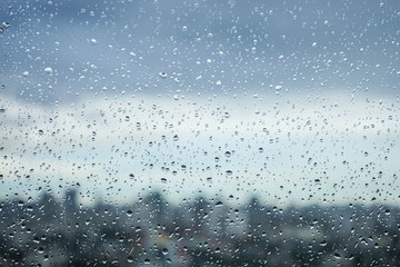 rain drops on the window