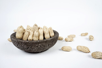 cookies on plate isolated on white