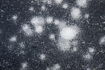 Bubbles under ice