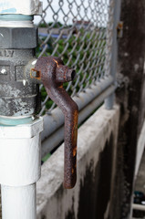 Rustic metal faucet picture