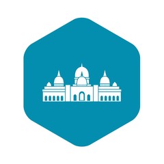 Sheikh Zayed Grand Mosque, UAE icon. Simple illustration of Sheikh Zayed Grand Mosque, UAE vector icon for web