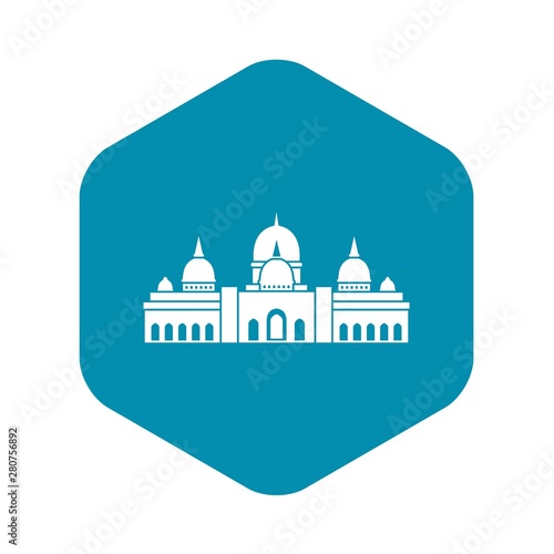 Sheikh Zayed Grand Mosque Uae Icon Simple Illustration Of Sheikh