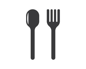 fork,spoon logo vector illustration