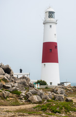 Fototapeta na wymiar Lighthouse at Portland Bill Dorset England