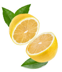 Fototapeta na wymiar Lemon isolated on white background.