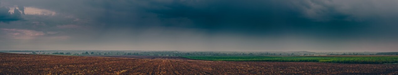 Cloudy sky in autumn morning