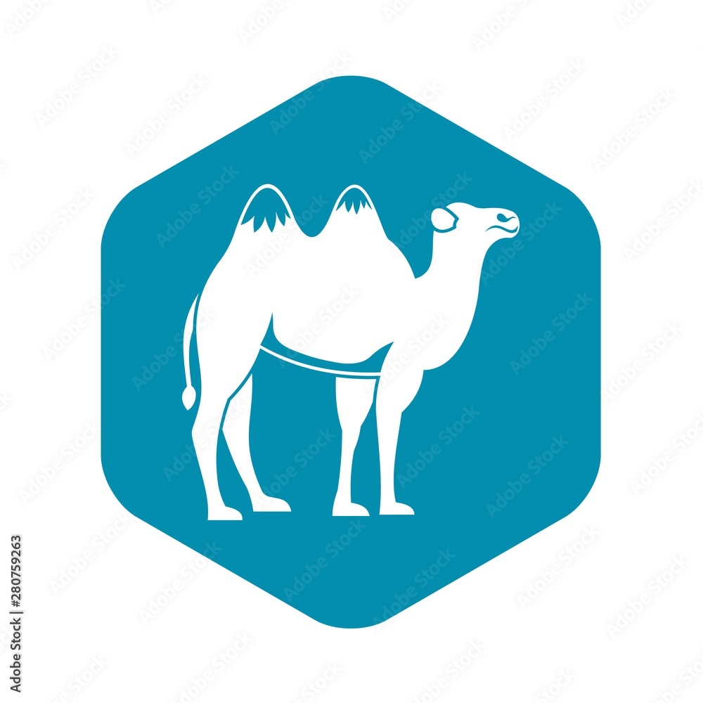 Aufkleber camel icon. simple illustration of camel vector icon for web