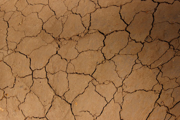 Blurred image of dry land. Environment, drought, ecology concept. Abstract nature background.