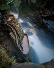 Amazing Waterfall Pailon del Diablo in Ecuador